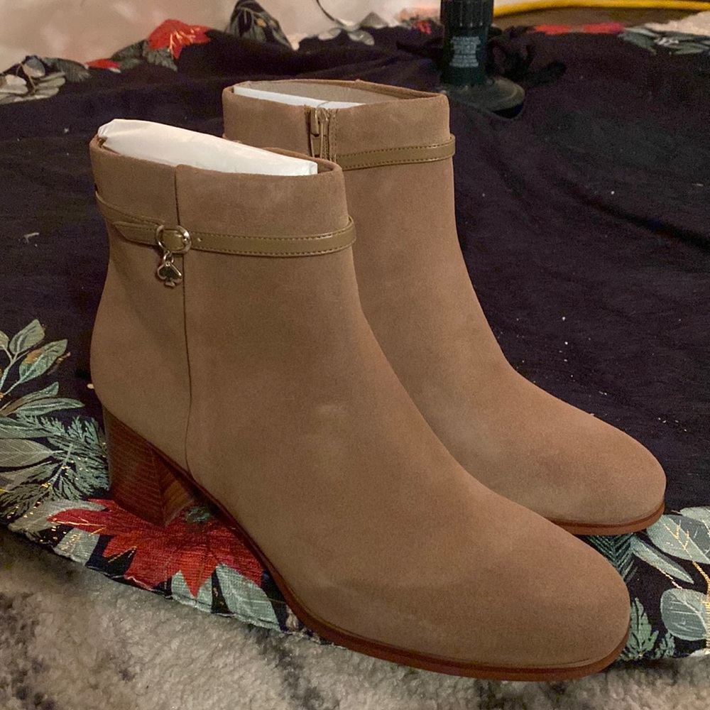 Beige Kate Spade New York Madison Bootie Size 10.5 NIB